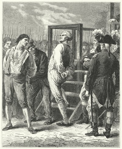 La ejecución de Georges Danton, 1794 de Frederic Theodore Lix