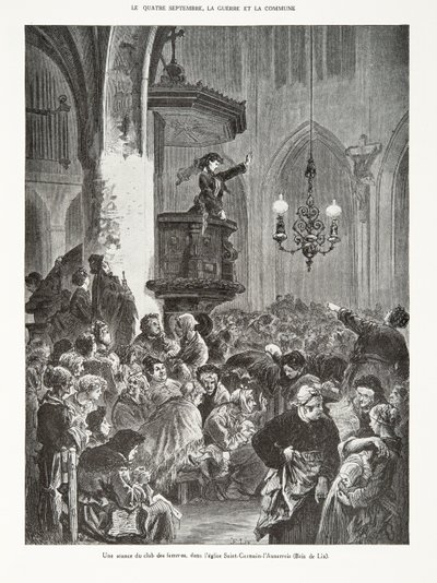 Una sesión del club de mujeres, en la iglesia Saint-Germain-l