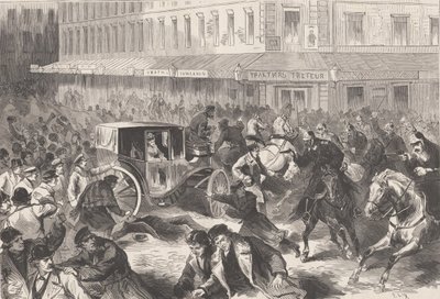Vera Zasulich dispara el 24 de enero de 1878 al gobernador de Petersburgo General Trepov, 1878 de Frederic Theodore Lix