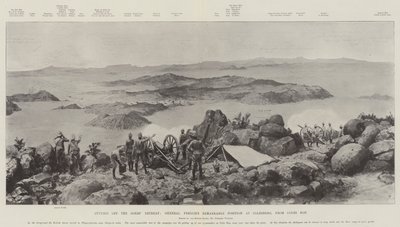 Cortando la retirada de los Boers, la notable posición del General French en Colesberg, desde Coles Kop de Frederic Villiers