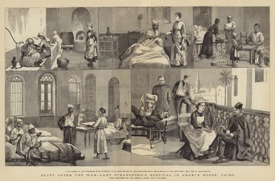 Egipto después de la guerra, el hospital de Lady Strangford en la casa de Arabi, El Cairo de Frederic Villiers