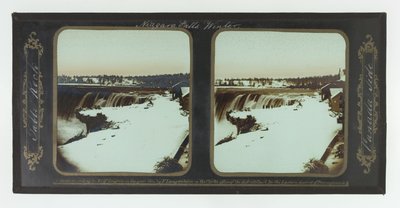 Invierno, Cataratas del Niágara, Table Rock, Lado Canadiense de Frederic and William Langenheim