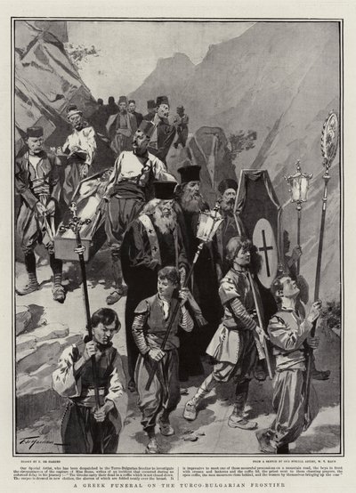 Un funeral griego en la frontera turco-búlgara de Frederic de Haenen