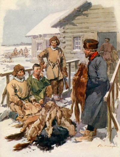 Un comerciante de pieles del norte de Frederic de Haenen