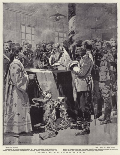 Un funeral militar ruso en Pekín de Frederic de Haenen