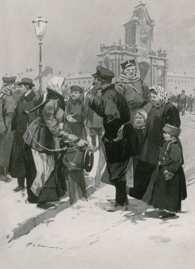 Un vendedor ambulante de arenques salados de Frederic de Haenen