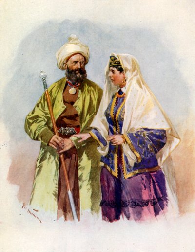 Un Turcomano y su Esposa de Frederic de Haenen