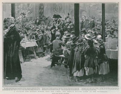 Un banquete para Niños y Niñas de la Escuela Ragged de Frederic de Haenen