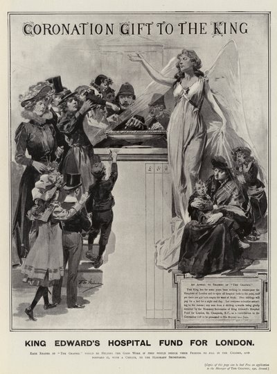 Anuncio, Fondo del Hospital del Rey Eduardo para Londres de Frederic de Haenen
