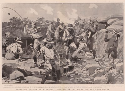 Tácticas Ingeniosas en Mafeking, Incidentes de la Lucha por los Campos de Ladrillos de Frederic de Haenen