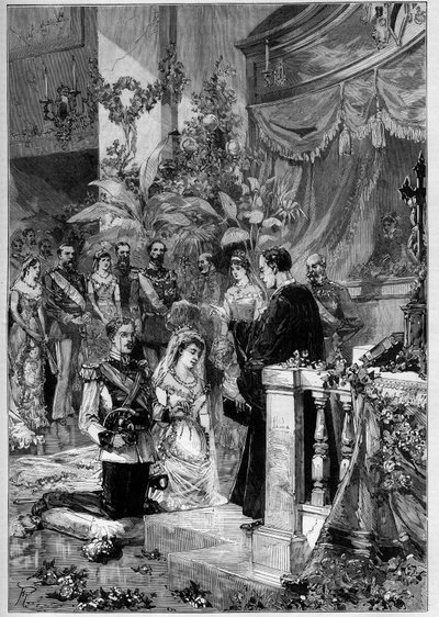 Matrimonio luterano del Príncipe Gustavo de Suecia (Oscar Gustaf Adolf) de Frederic de Haenen