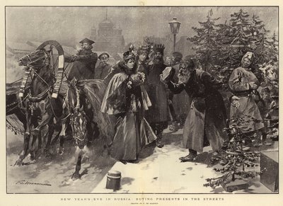 Nochevieja en Rusia, comprando regalos en las calles de Frederic de Haenen
