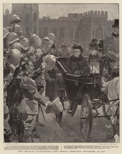 La última función pública de nuestro amado soberano, 30 de noviembre de 1900 de Frederic de Haenen