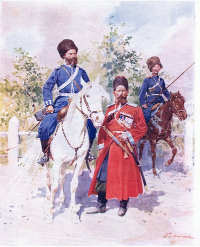 Soldados rusos c.1900 de Frederic de Haenen