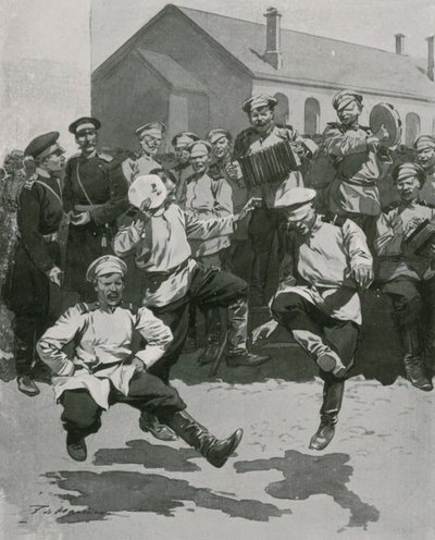 Soldados bailando en los cuarteles de Frederic de Haenen