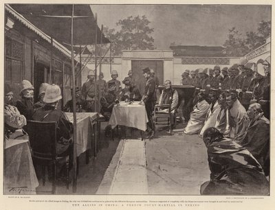 Los aliados en China, un consejo de guerra francés en Pekín de Frederic de Haenen
