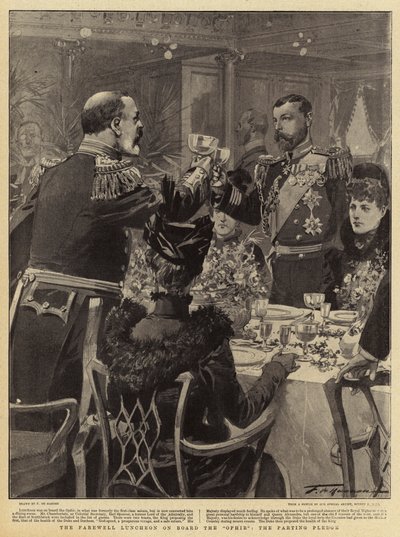 El Almuerzo de Despedida a Bordo del Ophir el Compromiso de Despedida de Frederic de Haenen