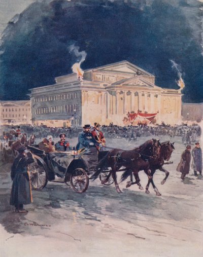 La Ópera Imperial después de una Gala de Frederic de Haenen