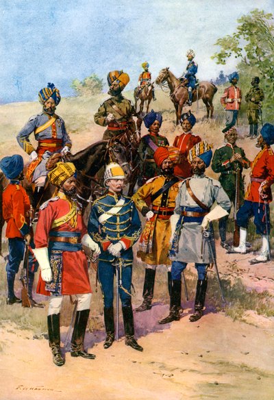 Regimientos del Rey del Ejército Indio de Frederic de Haenen