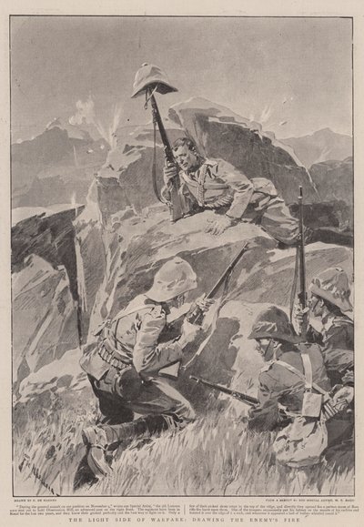 El Lado Ligero de la Guerra, atrayendo el Fuego del Enemigo de Frederic de Haenen