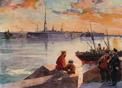 El muelle del Palacio del Neva de Frederic de Haenen