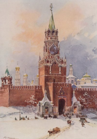 La Torre del Salvador (Spassky) del Kremlin de Frederic de Haenen