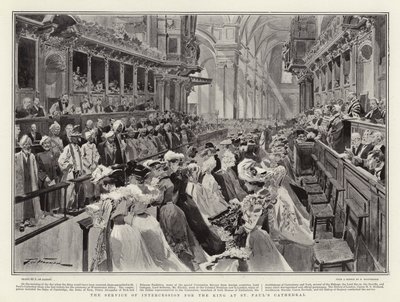 El Servicio de Intercesión por el Rey en la Catedral de San Pablo de Frederic de Haenen