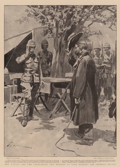 El Vencedor y el Vencido, el Encuentro de Lord Roberts y el General Cronje de Frederic de Haenen