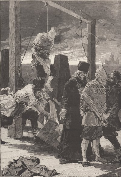 La ejecución de Alexander Kvyatkovsky y Andrey Presnyakov el 16 de noviembre de 1880 de Frederic de Haenen
