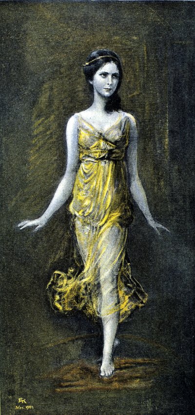 Isadora Duncan por Kaulbac. Noviembre 1902 de Frederich August Kaulbach