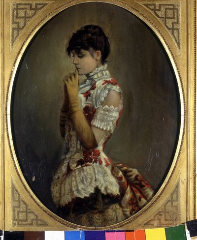 Retrato de Eleonora Duse (1858 - 1924) de Frederich August Kaulbach