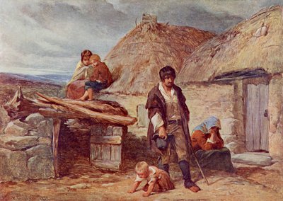 Un desahucio irlandés de Frederick (after) Goodall