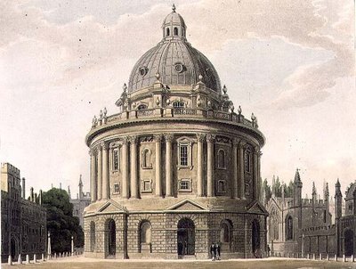La Biblioteca Radcliffe, ilustración de la 