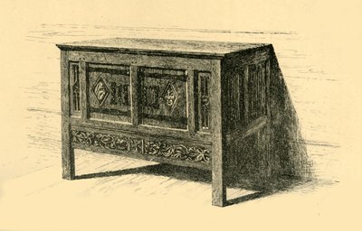 Cofre de roble, 1460-1480, 1881 de Frederick Albert Slocombe