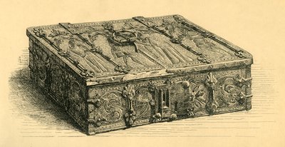 Cofre de madera y cuero, 1350-1370, 1881 de Frederick Albert Slocombe