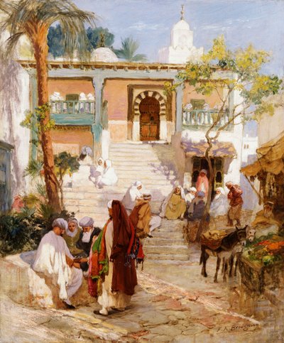 En el zoco de Frederick Arthur Bridgman
