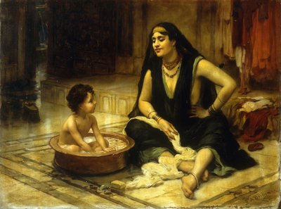 Fellahin y niño de Frederick Arthur Bridgman