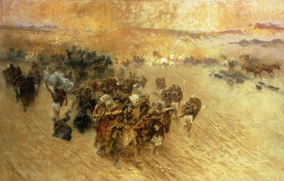 Los cautivos del faraón de Frederick Arthur Bridgman