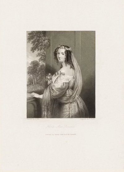 Flora MacDonald, c.1850 (grabado) de Frederick Bacon
