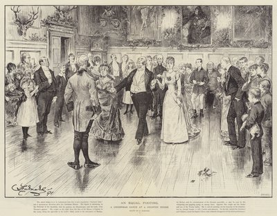 Un Pie de Igualdad, un Baile de Navidad en una Casa de Campo de Frederick Barnard
