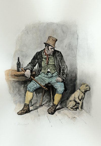 Bill Sykes y su perro, de "Charles Dickens: A Gossip about his Life