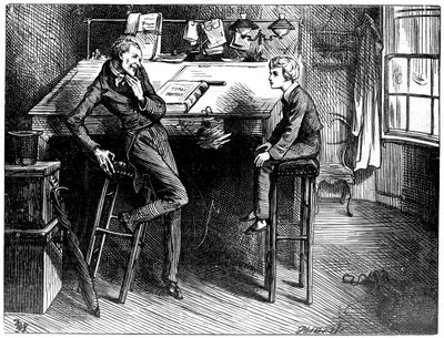 David Copperfield y Uriah Heep, 1912 de Frederick Barnard