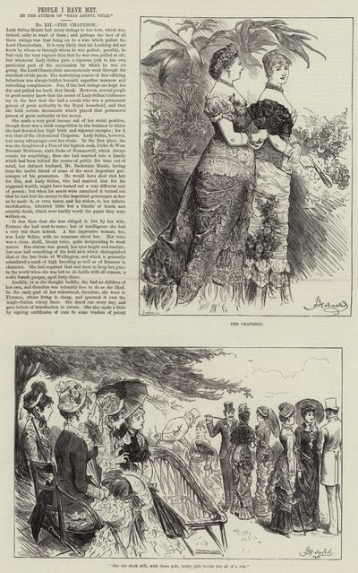 Gente que he conocido, la chaperona de Frederick Barnard