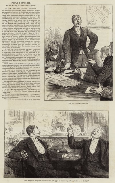 Gente que he conocido, el Director Ornamental de Frederick Barnard