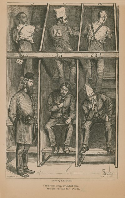 Prisioneros en la rueda de molino de Frederick Barnard
