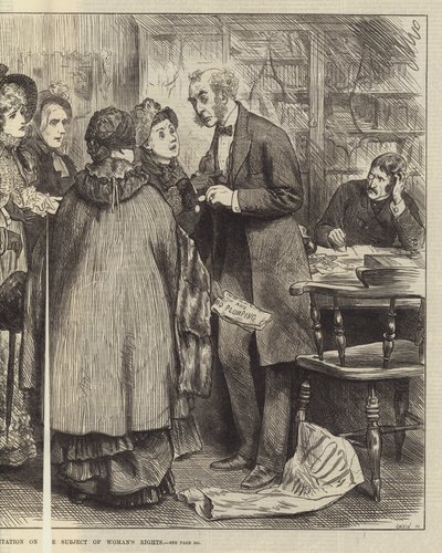 La Elección General, una Delegación sobre el Tema de los Derechos de la Mujer de Frederick Barnard