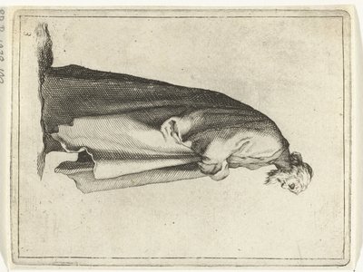 Viejo con abrigo largo 15 figuras pequeñas (título de la serie) de Frederick Bloemaert