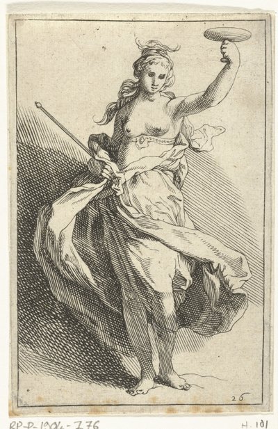 Mujer con cáliz y cetro Las figuritas (título de la serie) de Frederick Bloemaert