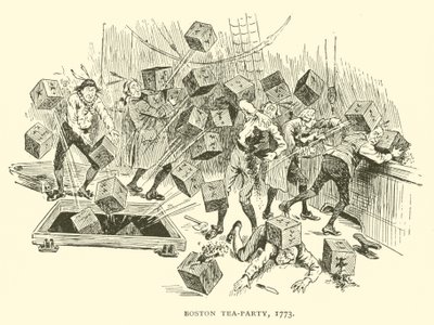 Fiesta del té de Boston, 1773 de Frederick Burr Opper