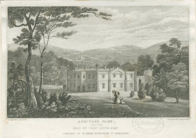 Armitage Park: grabado, nd [c 1830] de Frederick Calvert